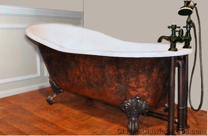 cast iron clawfoot bathtubs
