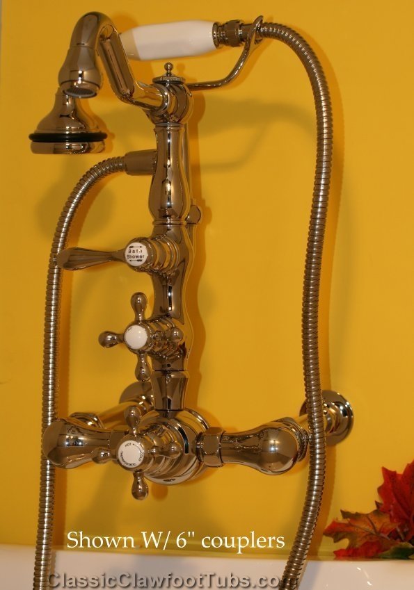 Clawfoot Tub Thermostatic Faucet w/ Hand-held Shower | Classic Clawfoot Tub