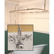 clawfoot tub and shower combo